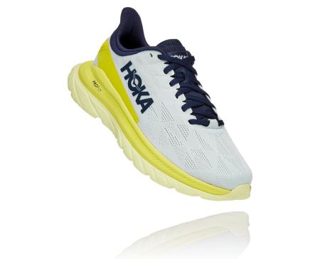 Hoka Mach 4 Dama - Adidasi Alergare Pe Drum Albastri Flori | RO-lV4VDaJ